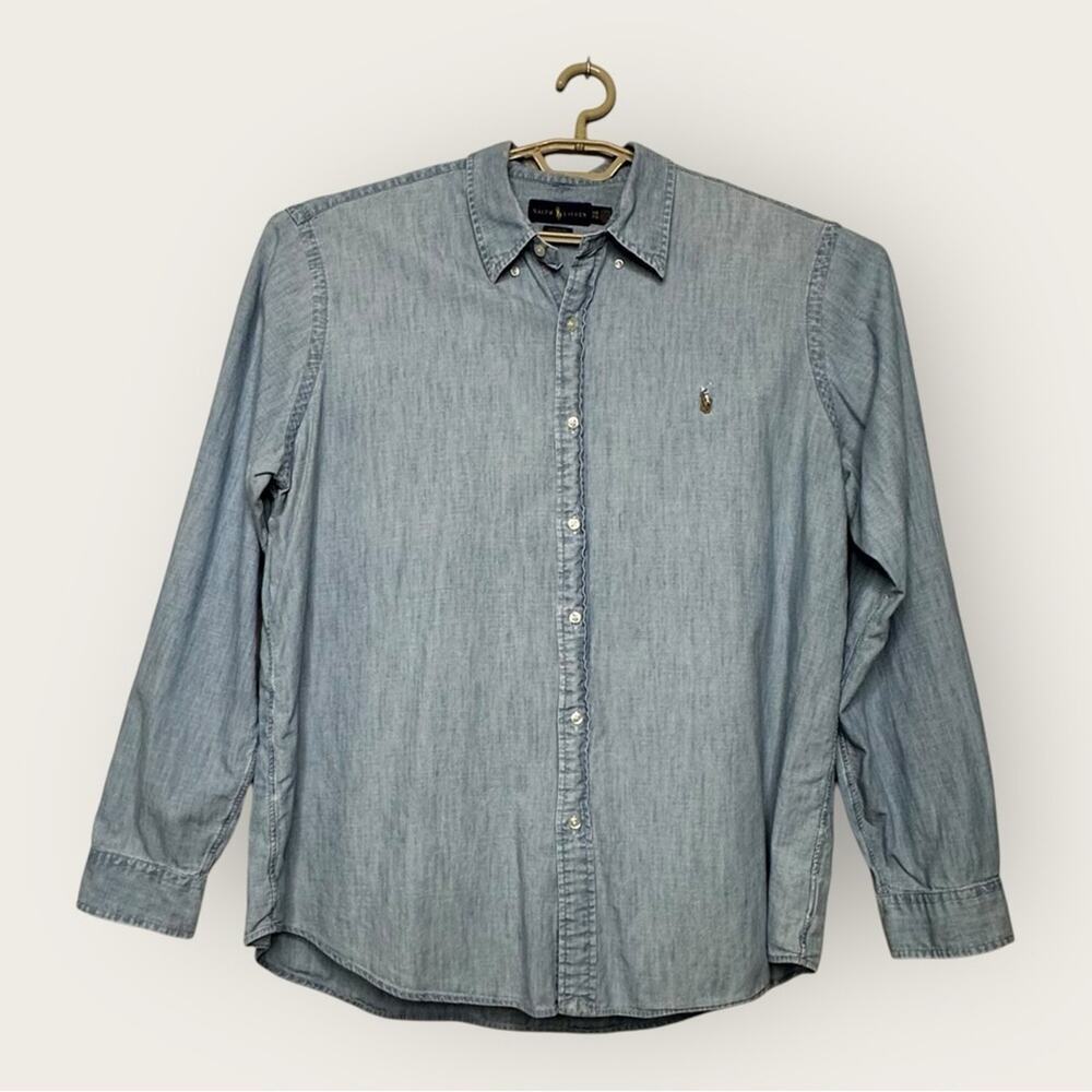 EUC | Ralph Lauren | Classic Fit Light Denim Shirt | Blue | Size XXL